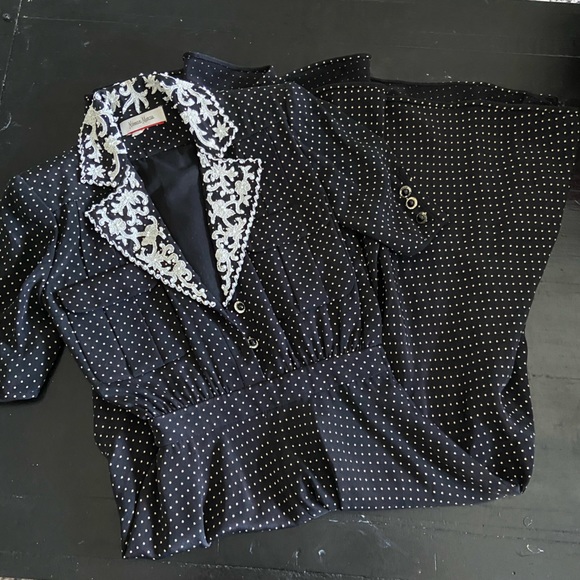 RARE BEADED VINTAGE VALENTINO DRESS - Picture 2 of 7